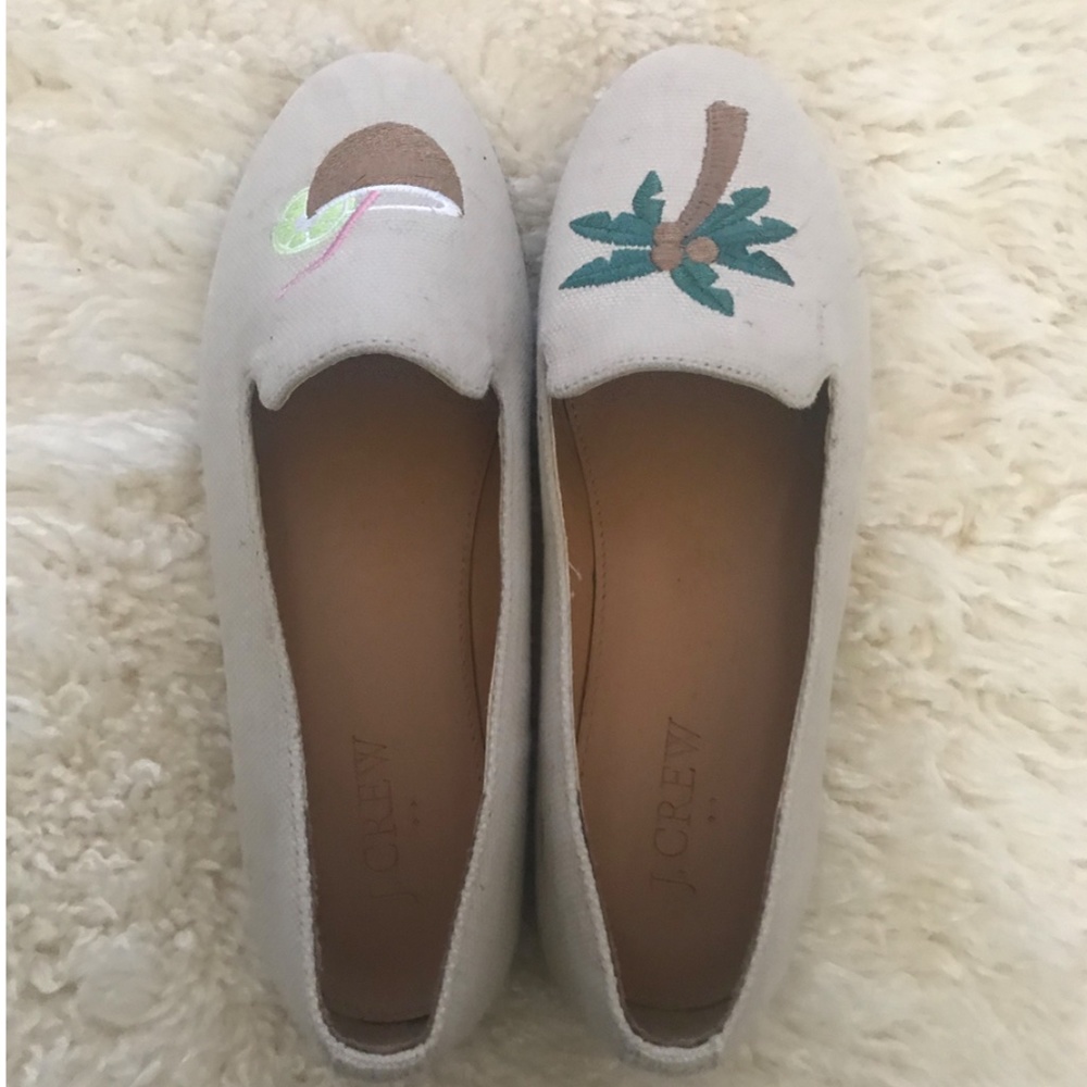 J. Crew coconut espadrilles flats